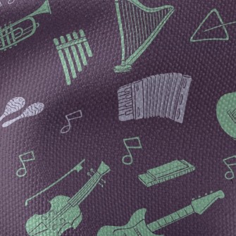Beautiful Musical Instrument Waterproof Canvas