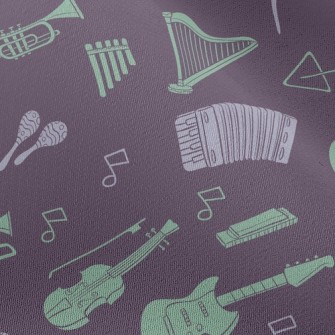 Beautiful Musical Instrument Chiffon