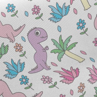 Pink Dinosaur Visiting The Gar Twill