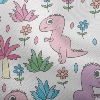 Pink Dinosaur Visiting The Gar Dobby
