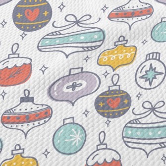 Colorful Totem Christmas Decor Birdseye Piqué