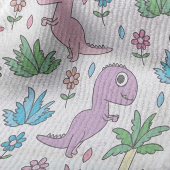 Pink Dinosaur Visiting The Gar Terry