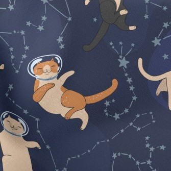 Funny Space Kitten Stretch Ponte