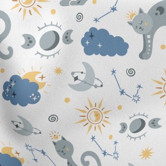 Mystical Praying Kitten Stretch Ponte