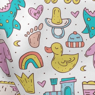 Baby Diaper Pacifier Toy Stretch Ponte