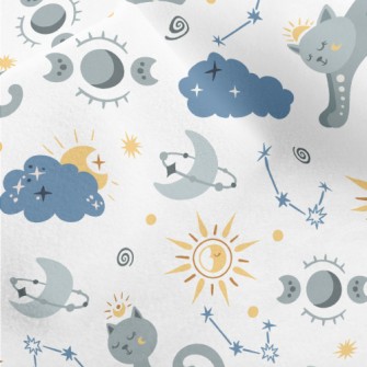 Mystical Praying Kitten Micro Fleece