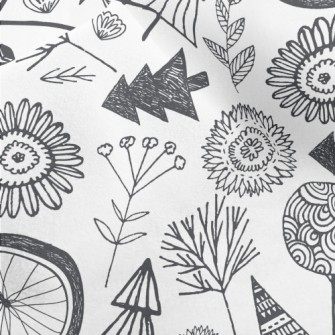 Dream Forest Bicycle Micro Fleece