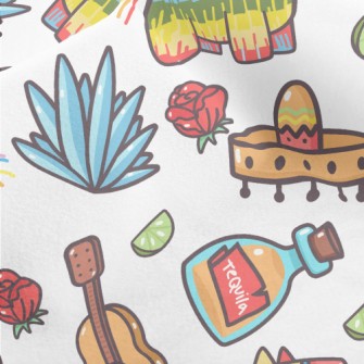 Mexican Day Of The Dead Micro Fleece
