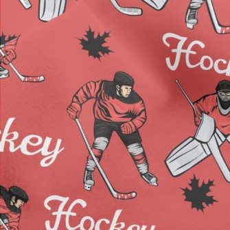 Handsome Canadian Hockey Micro Fleece