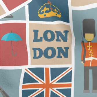 London Guards Ferris Wheel Micro Fleece