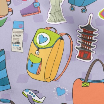 Backpackers Travel The World Micro Fleece