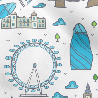 London Bridge Ferris Wheel Micro Fleece