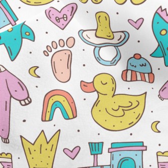 Baby Diaper Pacifier Toy Micro Fleece