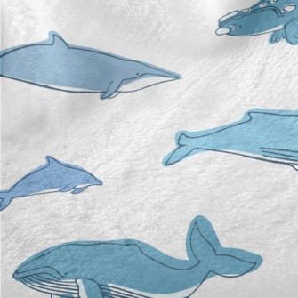 Giant Whale Family Minky