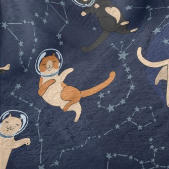 Funny Space Kitten Minky