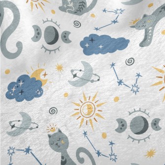 Mystical Praying Kitten Minky