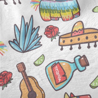 Mexican Day Of The Dead Minky