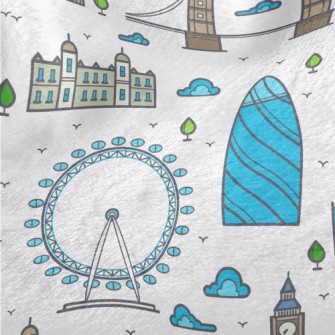 London Bridge Ferris Wheel Minky