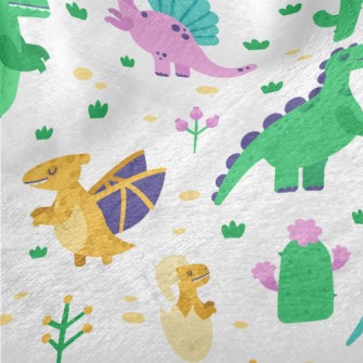 Cute Dinosaur Family Minky