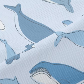 Simple Strokes Of Whale Piqué
