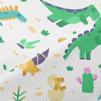 Cute Dinosaur Family Piqué