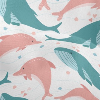 Whales And Dolphins Lightweight Performance Linen