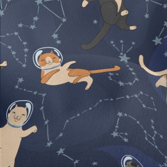 Funny Space Kitten Lightweight Performance Linen