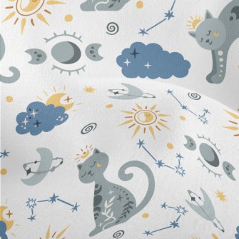 Mystical Praying Kitten Lightweight Performance Linen