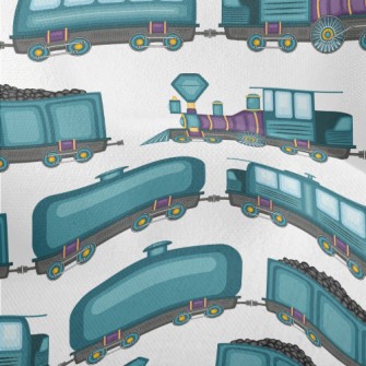 Steam Coal Mine Train Lightweight Performance Linen