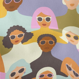Handsome Lady In Sunglasses Lightweight Performance Linen