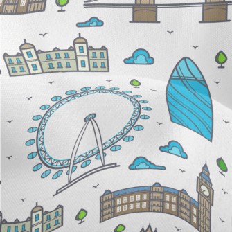 London Bridge Ferris Wheel Lightweight Performance Linen