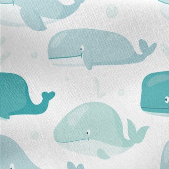 Honest And Honest Whale Jersey Backed Fleece