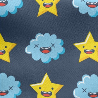 Funny Expression Nebula Jersey Backed Fleece