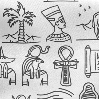Ancient Egyptian Culture Jersey Backed Fleece