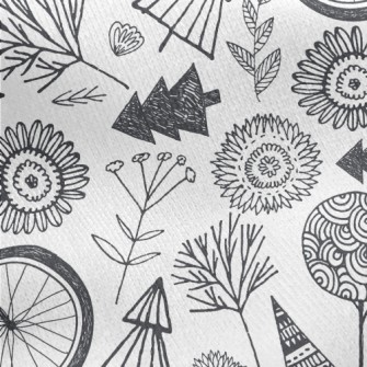 Dream Forest Bicycle Jersey Backed Fleece