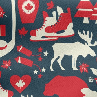 Canadian Ice Hockey Jersey Backed Fleece