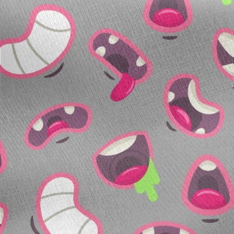 Funny Changing Mouth Jersey Backed Fleece