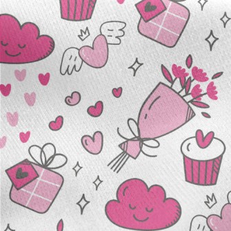 Bouquet Valentine&#39;s Day Gi Jersey Backed Fleece