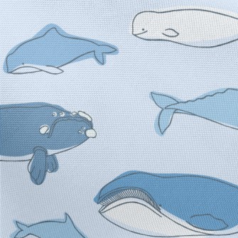 Simple Strokes Of Whale Pongee