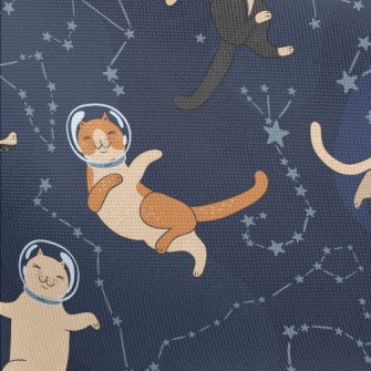 Funny Space Kitten Pongee