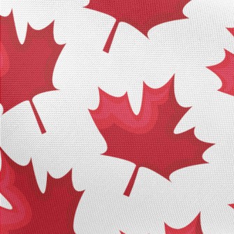 Bright Falling Maple Leaves Pongee