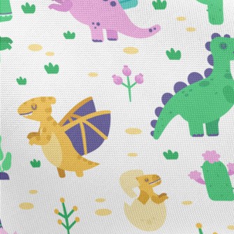 Cute Dinosaur Family Pongee