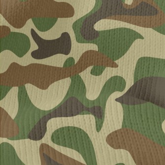 Basic Camouflage Pattern Stretch Jersey
