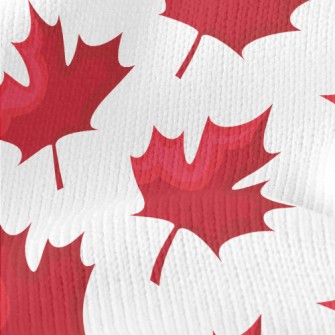 Bright Falling Maple Leaves Stretch Jersey