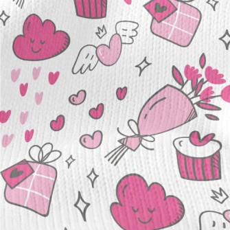 Bouquet Valentine&#39;s Day Gi Stretch Jersey