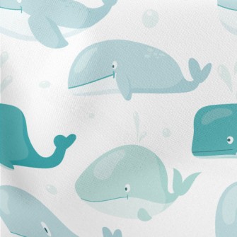 Honest And Honest Whale Lightweight Cotton Poplin