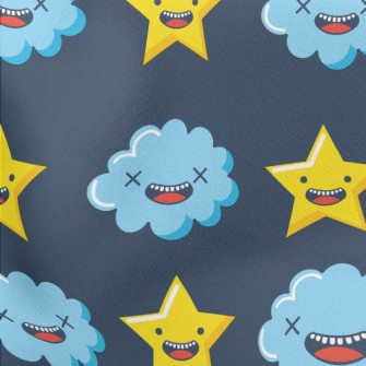 Funny Expression Nebula Lightweight Cotton Poplin