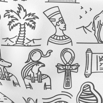Ancient Egyptian Culture Lightweight Cotton Poplin
