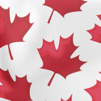 Bright Falling Maple Leaves Lightweight Cotton Poplin