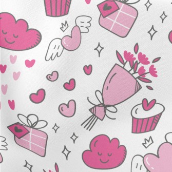 Bouquet Valentine&#39;s Day Gi Lightweight Cotton Poplin